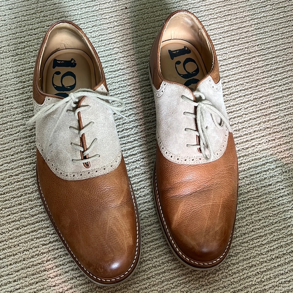 1901 suede and leather mens dress shoe